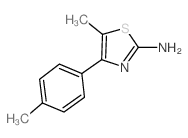 5-Methyl-4-(p-tolyl)thiazol-2-amine structure