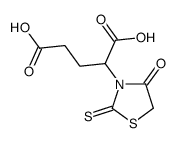 2-(4-oxo-2-sulfanylidene-1,3-thiazolidin-3-yl)pentanedioic acid Structure