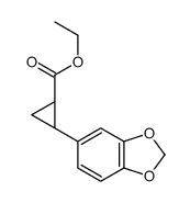 ethyl (1S,2S)-2-(1,3-benzodioxol-5-yl)cyclopropanecarboxylate结构式