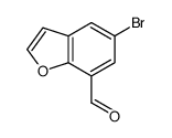 5-溴-7-苯并呋喃羧醛结构式