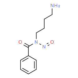 N-(4-amino-1-butyl)-N-nitrosobenzamide Structure