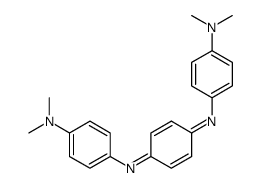 N-[4-(dimethylamino)phenyl]-N-(4-{[4-(dimethylamino)phenyl]imino}-2,5-cyclohexadien-1-ylidene)amine结构式