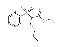 ethyl 2-(pyridin-2-ylsulfonyl)hexanoate结构式