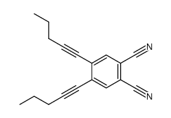 4,5-di(1-pentynyl)phthalonitrile结构式