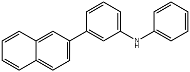 Benzenamine, 3-(2-naphthalenyl)-N-phenyl- Structure