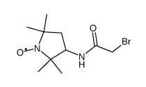 3-(2-Bromoacetamido)-Proxyl, Free Radical Structure