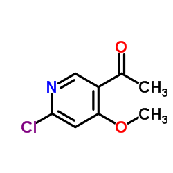 1-(6-Chloro-4-methoxy-3-pyridinyl)ethanone结构式
