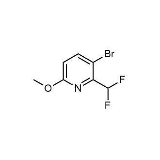 3-溴-2-(二氟甲基)-6-甲氧基吡啶结构式