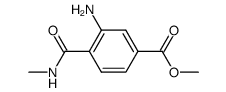 Benzoic acid, 3-amino-4-[(methylamino)carbonyl]-, methyl ester (9CI) Structure