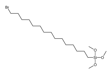 15-bromopentadecyl(trimethoxy)silane Structure