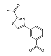 1-[4-(3-nitrophenyl)-1,3-thiazol-2-yl]ethanone结构式