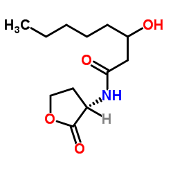 N-3-hydroxyoctanoyl-L-Homoserine lactone structure