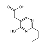 5-Pyrimidineacetic acid, 4-hydroxy-2-propyl- (8CI) structure