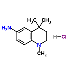 1,4,4-Trimethyl-1,2,3,4-tetrahydro-6-quinolinamine hydrochloride (1:1) Structure