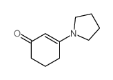 2-Cyclohexen-1-one, 3- (1-pyrrolidinyl)- Structure