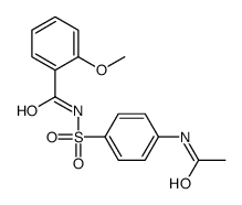 N-(4-acetamidophenyl)sulfonyl-2-methoxybenzamide结构式