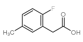 2-FLUORO-5-METHYLPHENYLACETIC ACID structure