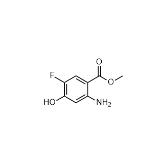 Methyl2-amino-5-fluoro-4-hydroxybenzoate structure