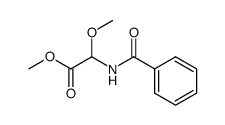 methyl N-benzoyl-2-methoxyglycinate结构式