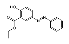 2-hydroxy-5-phenylazo-benzoic acid ethyl ester Structure