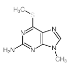 9H-Purin-2-amine,9-methyl-6-(methylthio)-结构式