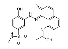 N-[7-hydroxy-8-[[2-hydroxy-5-[(methylamino)sulphonyl]phenyl]azo]-1-naphthyl]acetamide结构式