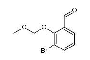 3-bromo-2-(methoxymethoxy)benzaldehyde Structure