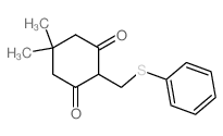1,3-Cyclohexanedione,5,5-dimethyl-2-[(phenylthio)methyl]-结构式