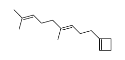 1-((E)-4,8-dimethyl-nona-3,7-dienyl)-cyclobutene Structure