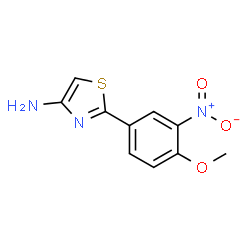 2-(4-Methoxy-3-nitrophenyl)thiazol-4-amine Structure