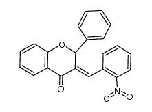 (+/-)-3-((E)-2-nitro-benzylidene)-2-phenyl-chroman-4-one结构式