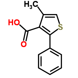 4-Methyl-2-phenyl-3-thiophenecarboxylic acid Structure