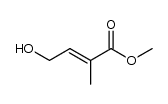 methyl (E)-4-hydroxy-2-methylbut-2-enoate Structure