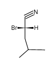 (2S)-2-bromo-4-methylpentanenitrile Structure