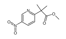 methyl 2-methyl-2-(5-nitropyridin-2-yl)propionate结构式