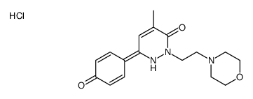 Morpholinoethyl-2 methyl-4 (p-hydroxyphenyl)-6 pyridazone-3 chlorhydra te [French] structure