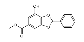 methyl 7-hydroxy-2-phenylbenzo[d][1,3]dioxole-5-carboxylate Structure
