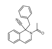 2-acetyl-1-benzyl-1,2-dihydroisoquinoline-1-carbonitrile Structure