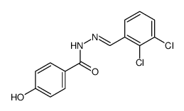 N-[(E)-(2,3-dichlorophenyl)methylideneamino]-4-hydroxybenzamide结构式