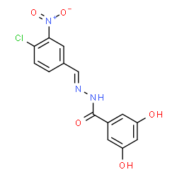 N'-{4-chloro-3-nitrobenzylidene}-3,5-dihydroxybenzohydrazide picture