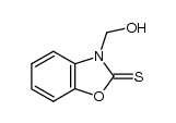 3-(Hydroxymethyl)-2-benzoxazolinethione Structure