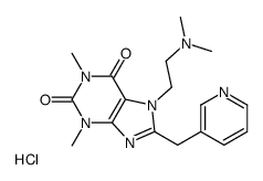 7-[2-(dimethylamino)ethyl]-1,3-dimethyl-8-(pyridin-3-ylmethyl)purine-2,6-dione,hydrochloride Structure