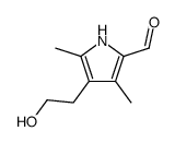 4-(2-hydroxyethyl)-3,5-dimethyl-1H-pyrrole-2-carbaldehyde结构式