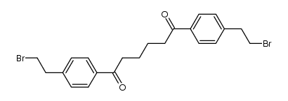 1,4-Bis-(4-β-bromethylbenzoyl)-butan Structure