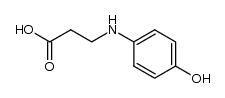 N-(4-hydroxyphenyl)-β-alanine Structure
