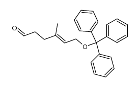 6-Trityloxy-4-methylhex-4-enal结构式