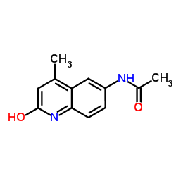 N-(2-Hydroxy-4-methyl-6-quinolinyl)acetamide Structure