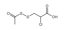 3-(acetyldisulfanyl)-2-chloropropanoic acid结构式