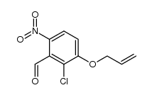 3-(allyloxy)-2-chloro-6-nitrobenzaldehyde结构式