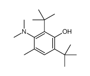 3-(dimethylamino)-2,6-bis(1,1-dimethylethyl)-p-cresol结构式